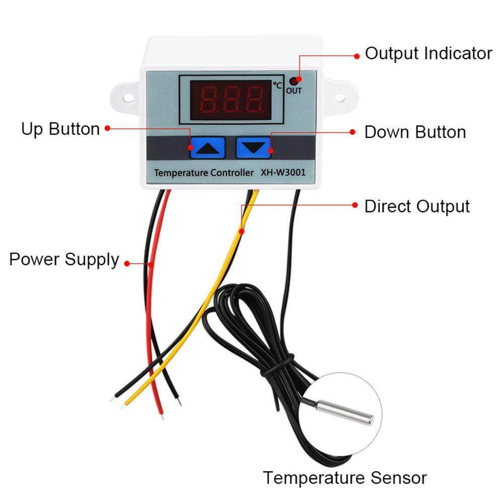 Digital Microcomputer Controller Temperature Controller Switch Probe Thermostat Incubator Control