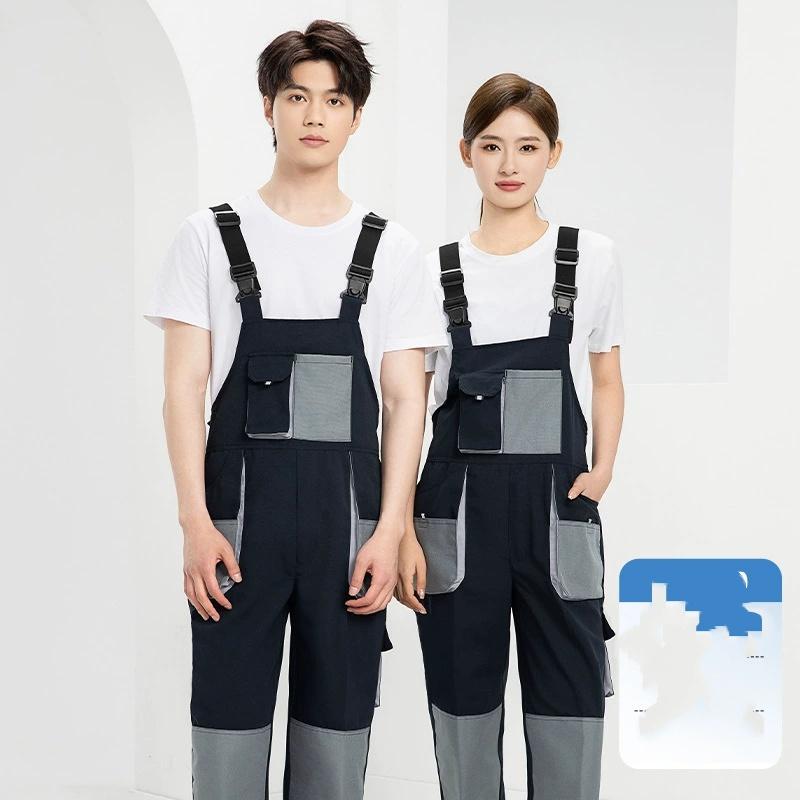 High Quality Men's Overalls Big Multi-Pocket Jumpsuit Wearproof Romper Factory Labor Protection Clothing Men Workwear Suits