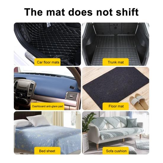 20 Pairs Heavy Duty Fastener Tape Self Adhesive Interlocking Strip Damage-Free Multifunction Car Foot Mat Carpet Fixing Sticker