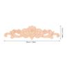 2Pcs Elegant Handcarved Wooden Rose Appliques for Furniture Dresser Cabinet Wall DIY Decorative Wood Carved Onlays Appliques