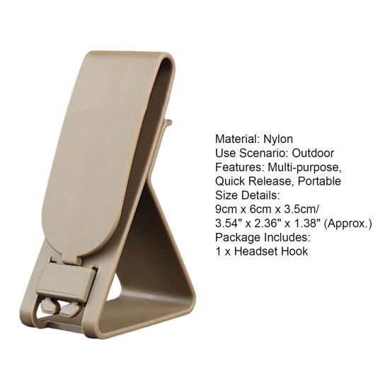 Headset-Haken Mehrzweck Schnellverschluss Tragbar Gürtel Headset Hänge-Schnalle Haken Schreibtischtelefon