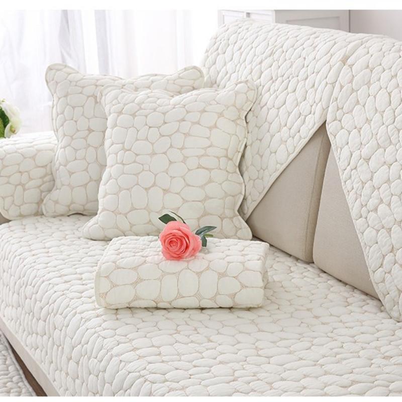 Versiune coreeană Covoraș de canapea cu două fețe, modern, universal pentru toate anotimpurile, cârpă pentru praf, proaspătă, anti-alunecare, eliberare de nisip pentru acasă