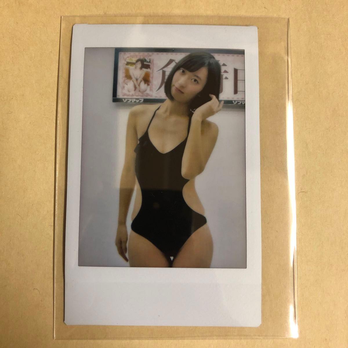 Used Yuka Kuramochi Trading Card Idol Gravure Card Instax Swimsuit Bikini Black