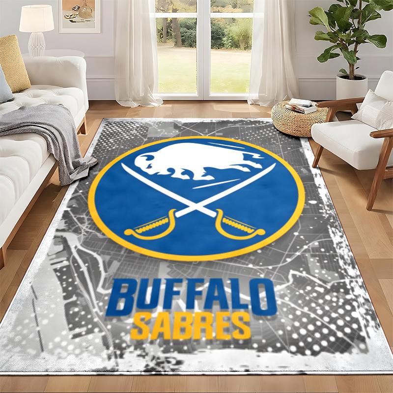 Koberový rohožka Buffalo Sabres do obývacího pokoje nebo ložnice Ochranná podložka pod židli Kancelářská dekorace Vánoční dárek Dárek k narozeninám