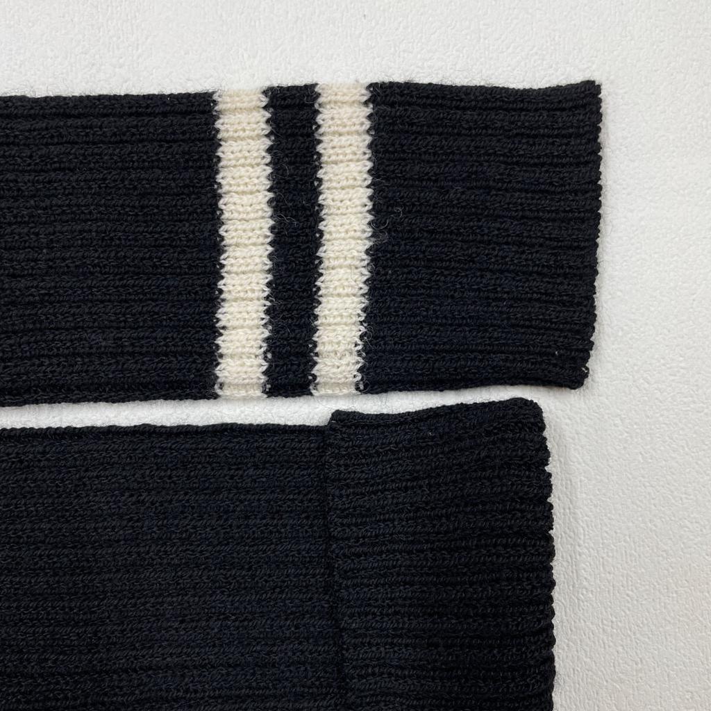 Y's YV-K25-187 Black Line Turtleneck Knit Tops 2 blackUsed