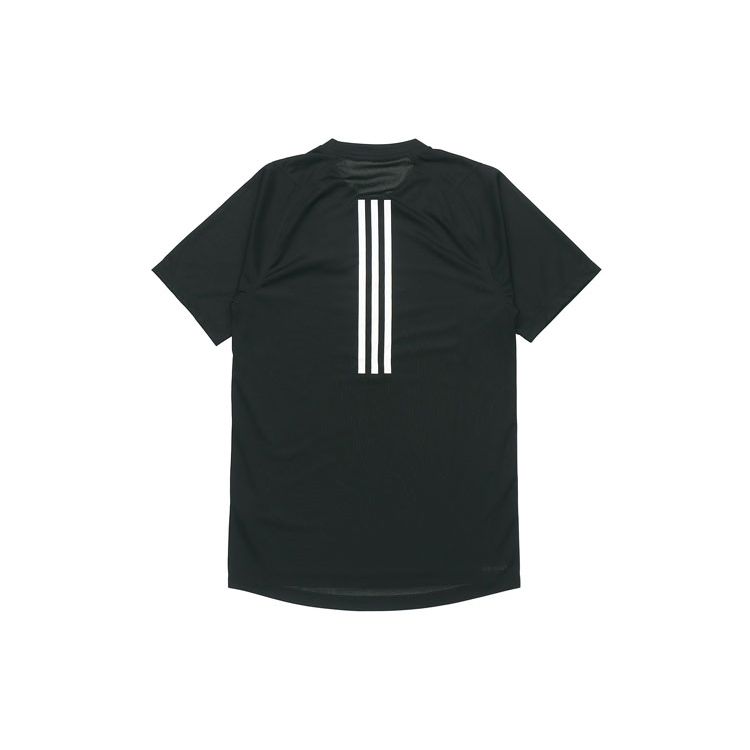 Adidas Round Neck Training Casual Short Sleeve T-Shirt Men Tops Black DW9825