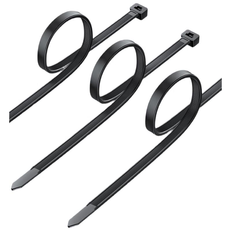 Shan Ze 3.6x150mm Black Nylon Cable Ties, 100-Pack