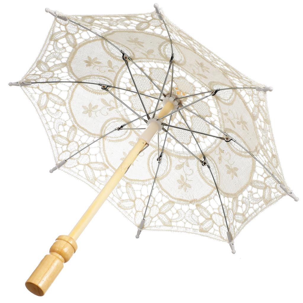 Umbrella Fancy Parasol Prop Ladies Lace Wedding Props Vintage Umbrellas Decorative Small