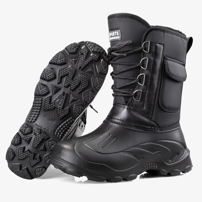 Winter Men Snow Boots Camouflage Platform Boots Men Rain Shoes Super Warm Non-slip Waterproof Mens Winter Boots For -40 degrees