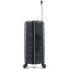 Rigid Expandable Cabin Suitcase Trolley Polycarbonate - LYS Paris 393 - 393 &; 395 Dark Grey -