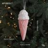 New Christmas Ornaments Cute Pink Cartoon Macaron Foam Candy Christmas Tree Pendant Pendant Props