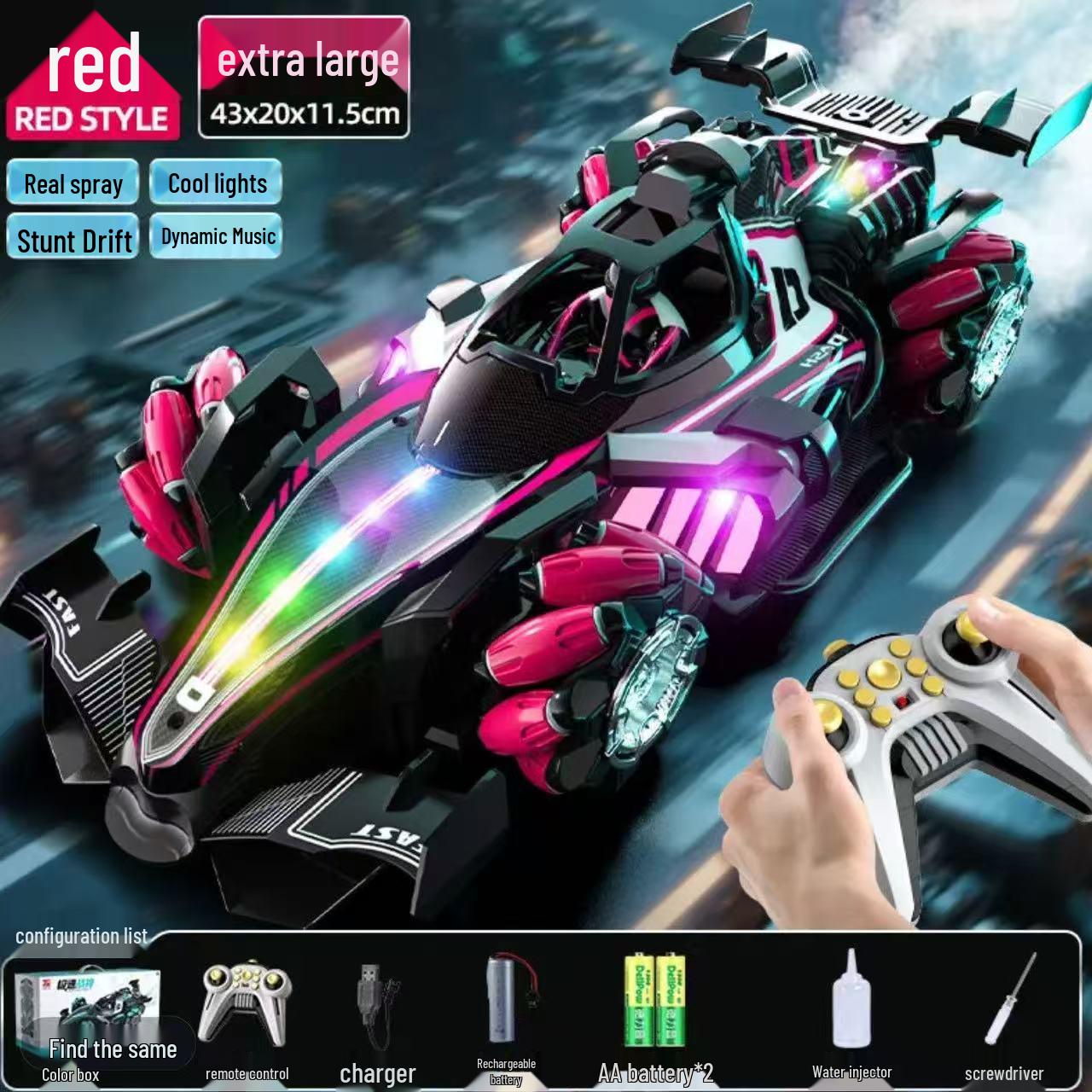 Gesture-Control Formula Racing Car: Four-Wheel Drive Drifting Stunt Toy for Kids One Battery Pack