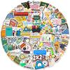 100 School Supplies for The Opening Season of School, Graffiti Stickers, DIY Decorative Backpack, Guitar Suitcase, Laptop Waterproof Stickers