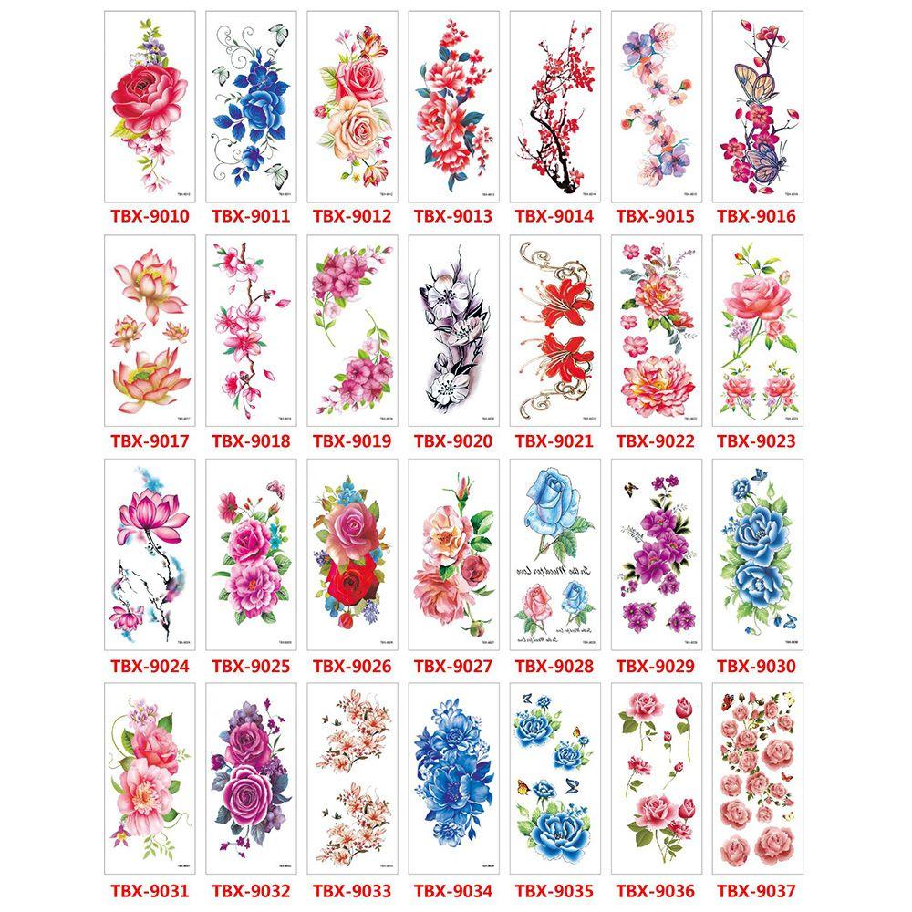 Beauty Waterproof Girl Long Lasting Arm Leg Art Fake Tattoos Temporary Tattoo Stickers Body Art