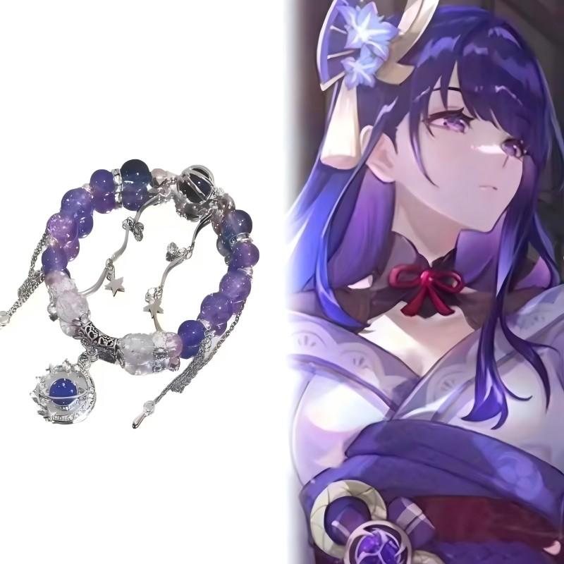 Anime Game Genshin Impact Neuvillette Wriothesley Cosplay Bracelet Unisex Beads  Pendant Bracelets Jewelry Accessories Gifts