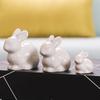 Ceramics Rabbit Figurines Hares Bunny Garden House Animal Ornaments Easter Home Room Decoration Easter Rabbit Decoration
