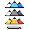 3 Emblemi Griglia Tricolore Per Toyota TRD Tacoma Tundra 4Runner Highlande Rav4 Striscia Presa d'Aria Accessori Auto