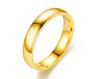 18K Gold-Plated Titanium Steel Couples' Ring Set – Colorfast Wedding Bands for Men and Women