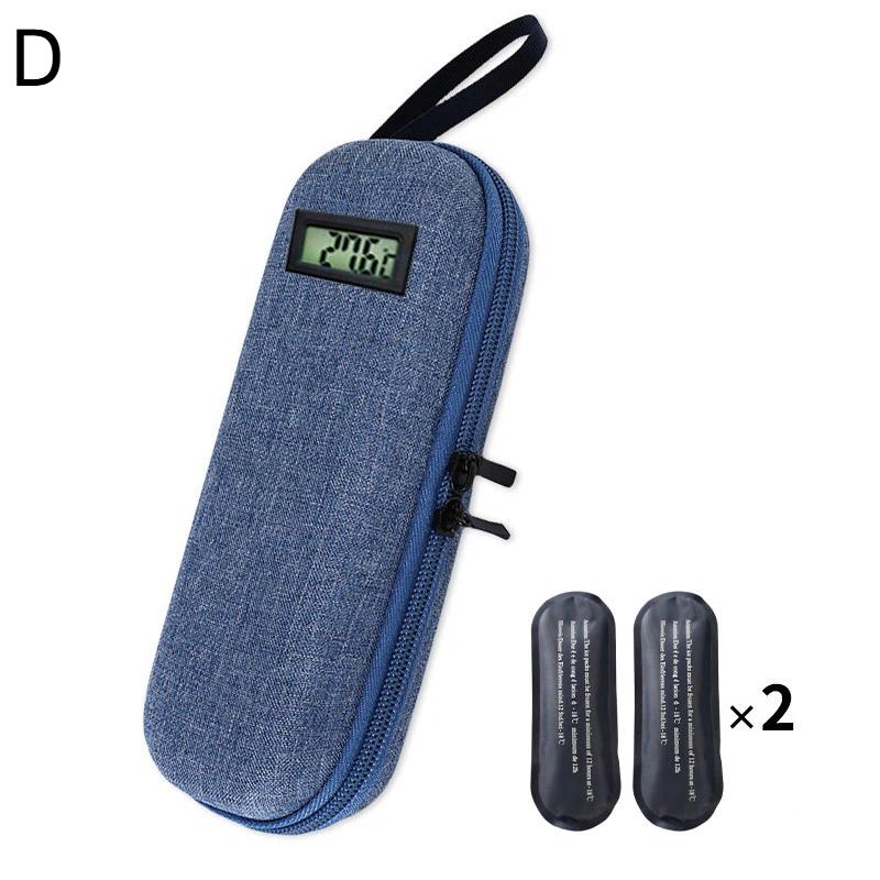 Insulin Medication Travel Cooler with Two Ice Packs for Safe and Efficient Temperature Maintenance
