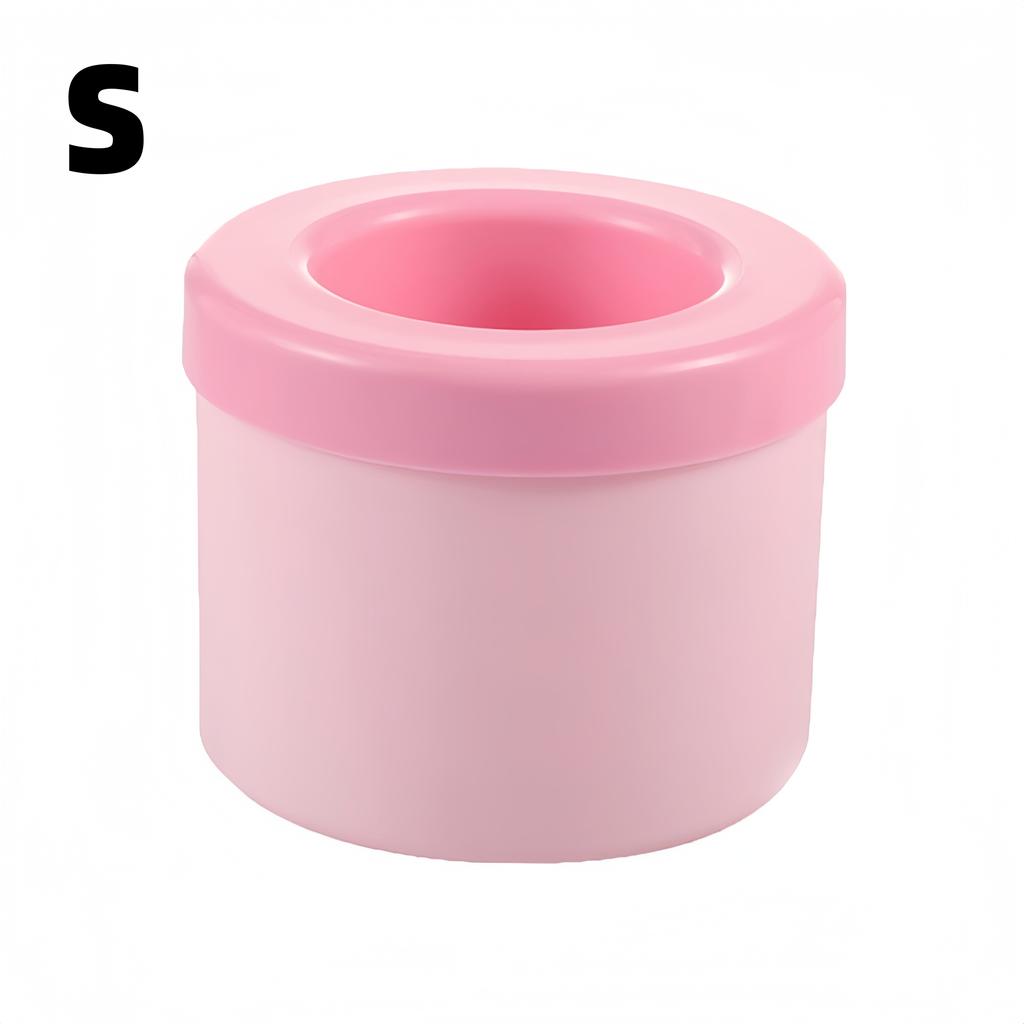 Ice Grid Cube Making Mold Silicone Cylinder Pinch With Lid Ice Bucket For Home Bar Diy Refrigerator Ice Making Easy Demolding