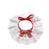 Pet Plush Doll Scarf: Cute Lace Bow Tie Collar for Cats & Dogs