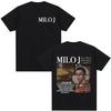 Rapper Milo J La Vida Era Mas Corta TShirt Unisex Fashion Hip Hop Loose TShirt Casual Pure Cotton WOMEN And Unisex Tshirt