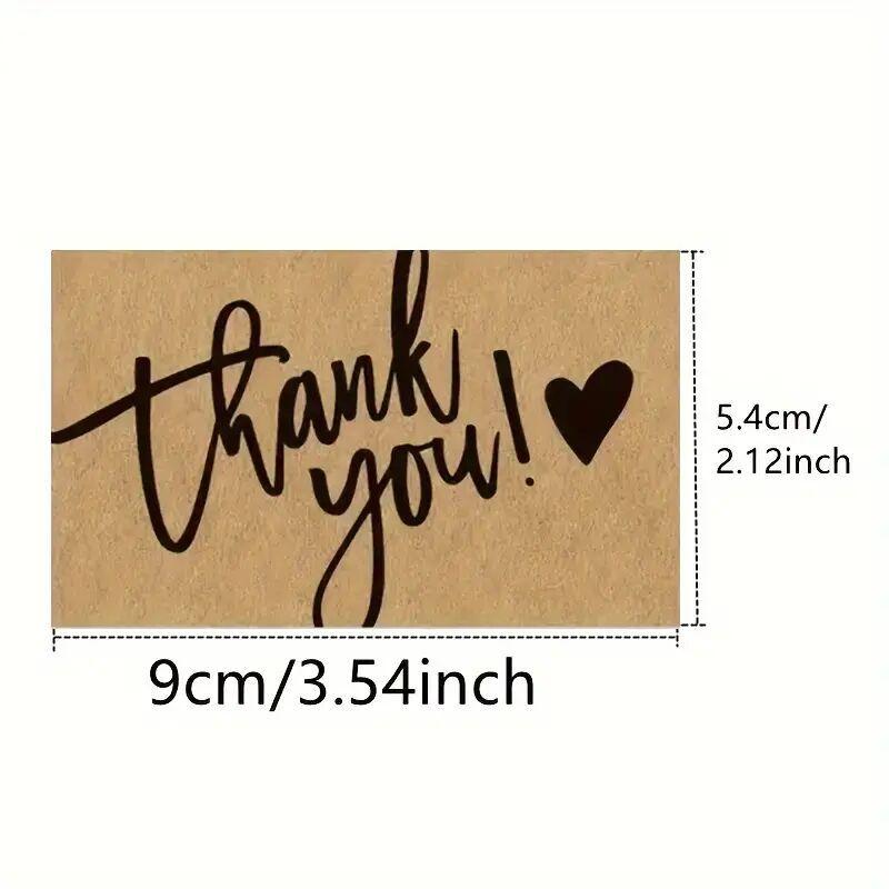 50 Kraft Paper Thank-you Cards