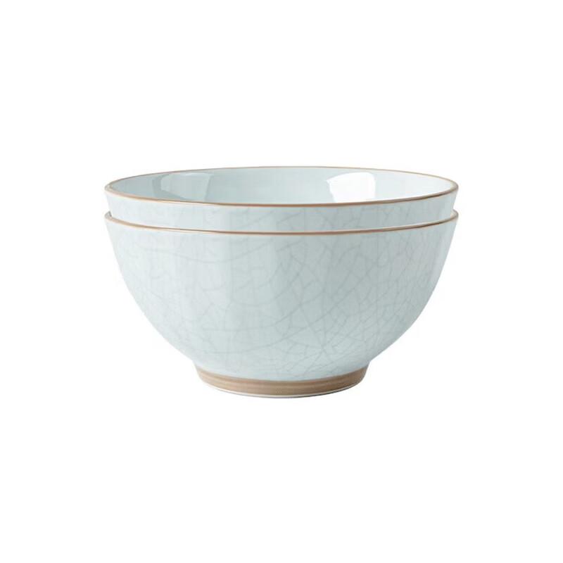 Hua Qing Ge Ice Spring 6-inch Ceramic Noodle & Soup Bowl (Set of 2)