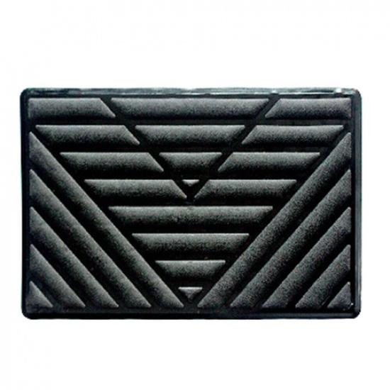 1x Black PVC Car Foot Mat Repair Pad Floor Carpet Patch Cover 25x15cm Universal