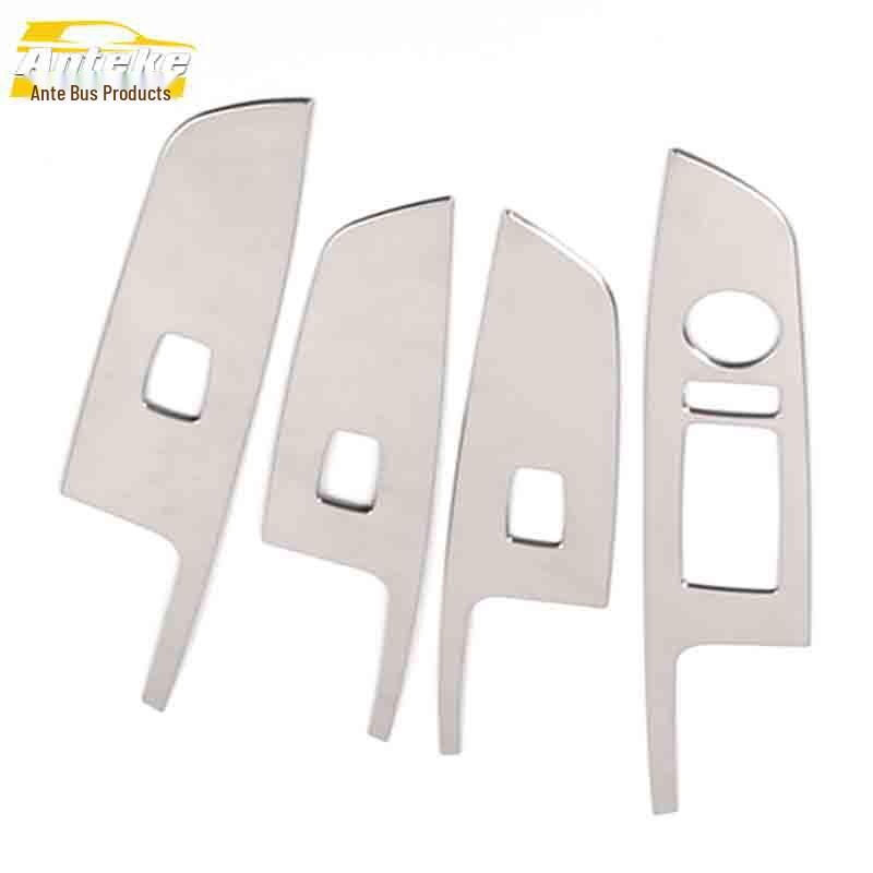 Mistra Glass Lift Decorative Frame & Stainless Steel Armrest Switch Button Sticker