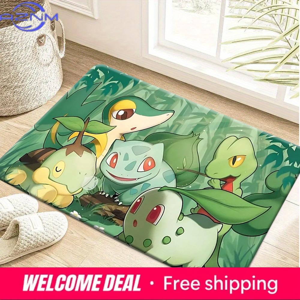 Pokemon Grass Type Starters Anime Print Non-Slip Doormat Floor Mat 40x60cm
