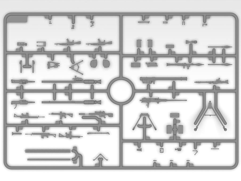 ICM Ukraine Infantry Weapon Rank Insignia Plastic Model 35749 & (Military)