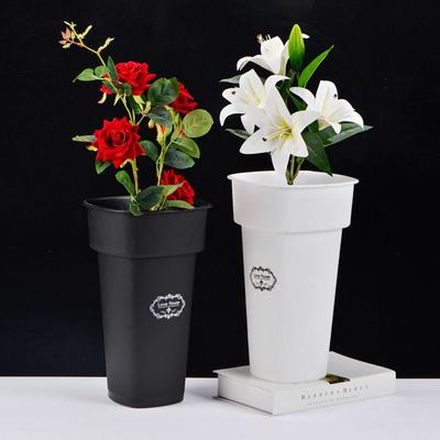 Plastic Flower Buckets Rustic Plant Planter Durable Flower Display Buckets  Outdoor Indoor Decor