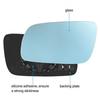Front Left Heated Mirror Glass Lens For VW Jetta Golf MK4 Passat 1999-2004 Blue