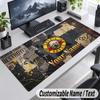 Custom Name Text Mouse Pad Guns N’ Roses Personalized Desk Pad For Work And Gaming