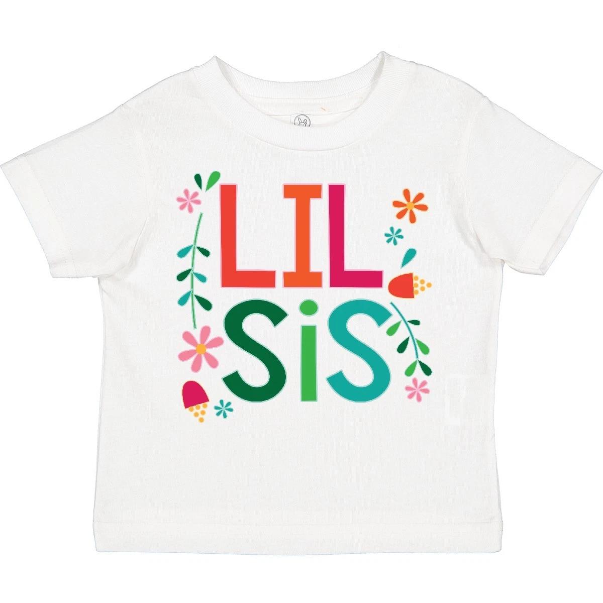 

Inktastic Lil Sis Girls Sister Announcet Toddler kids boys T-Shirt Siblings Cute Outfit 140