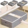 Úložné boxy pod postel Skládací úložné tašky pod postel Organizér Úložné boxy na oblečení s průhledným okénkem na deku