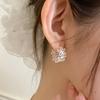 Korean Version S Sweet Hollow Flower Stud Earrings Female Design Internet Celebrity Earrings