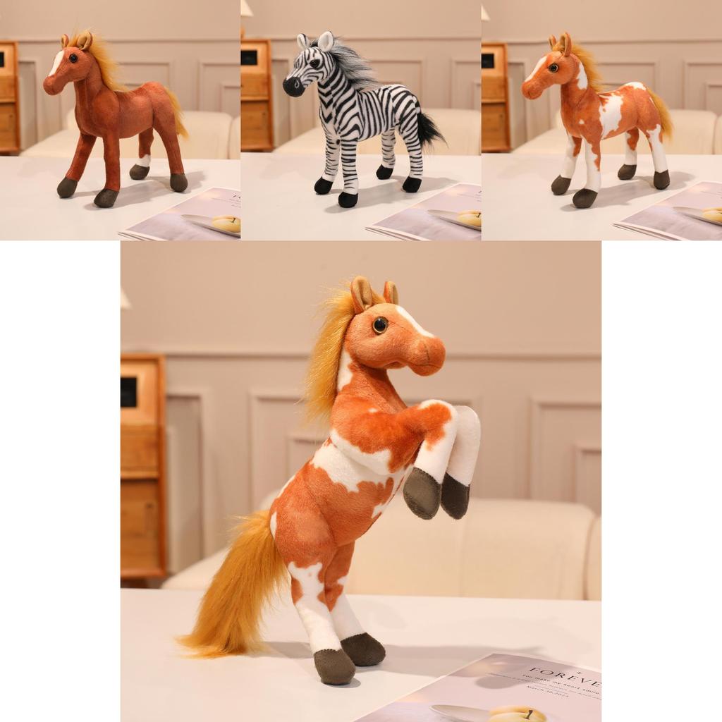Plush Horse Toy With Pp Cotton Filling For Childrens Playroom Decor