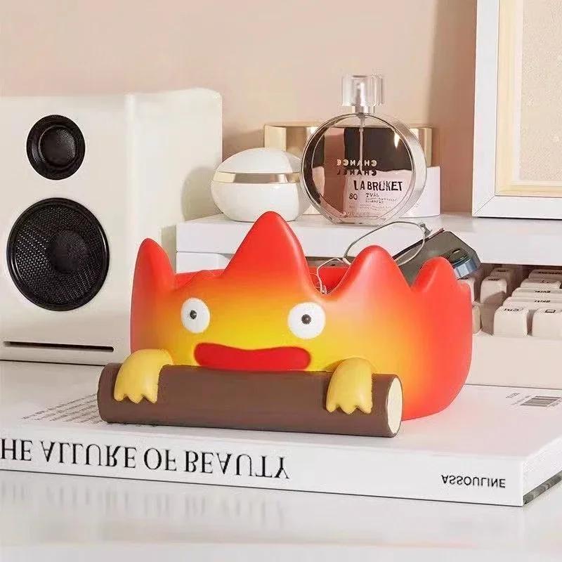 Animation Resin Fire Person Key Holder Tray Creative Anime Storage Organizer For Indoorperfect For Christmas Halloween Present