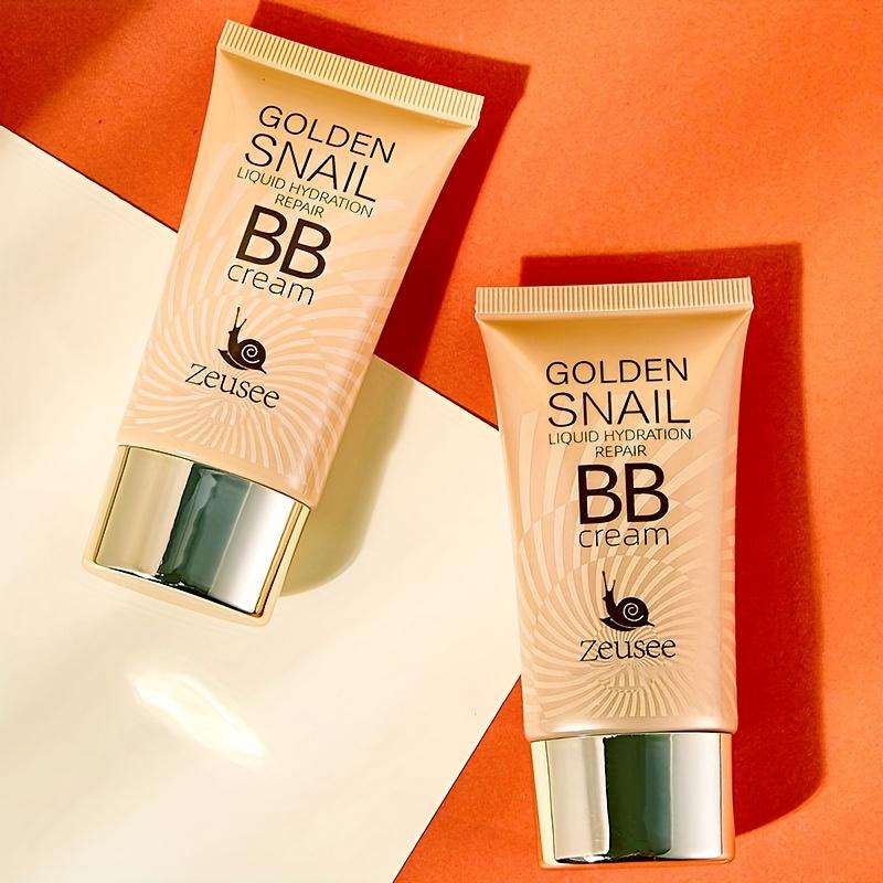 Golden Snail BB Cream Moisturizing Foundation Primer Full Coverage Concealer Matte Finish Pore-Hiding & Blemish Covering BB Cream Foundation