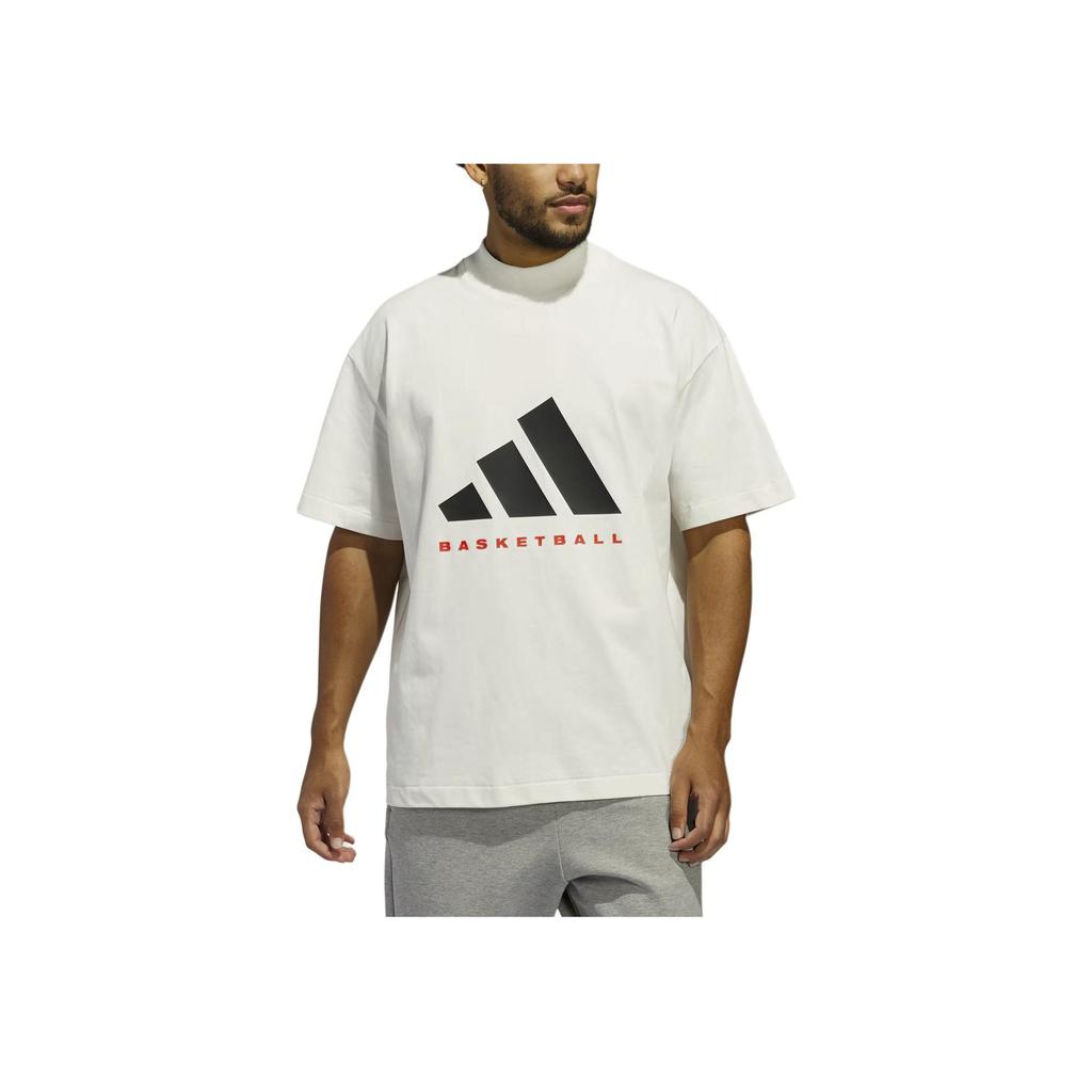 adidas Basketball FW24 The 2025 Collection Chapter 01 Casual Comfortable Short Sleeve T-Shirt Unisex Tops White Black Red JE3762