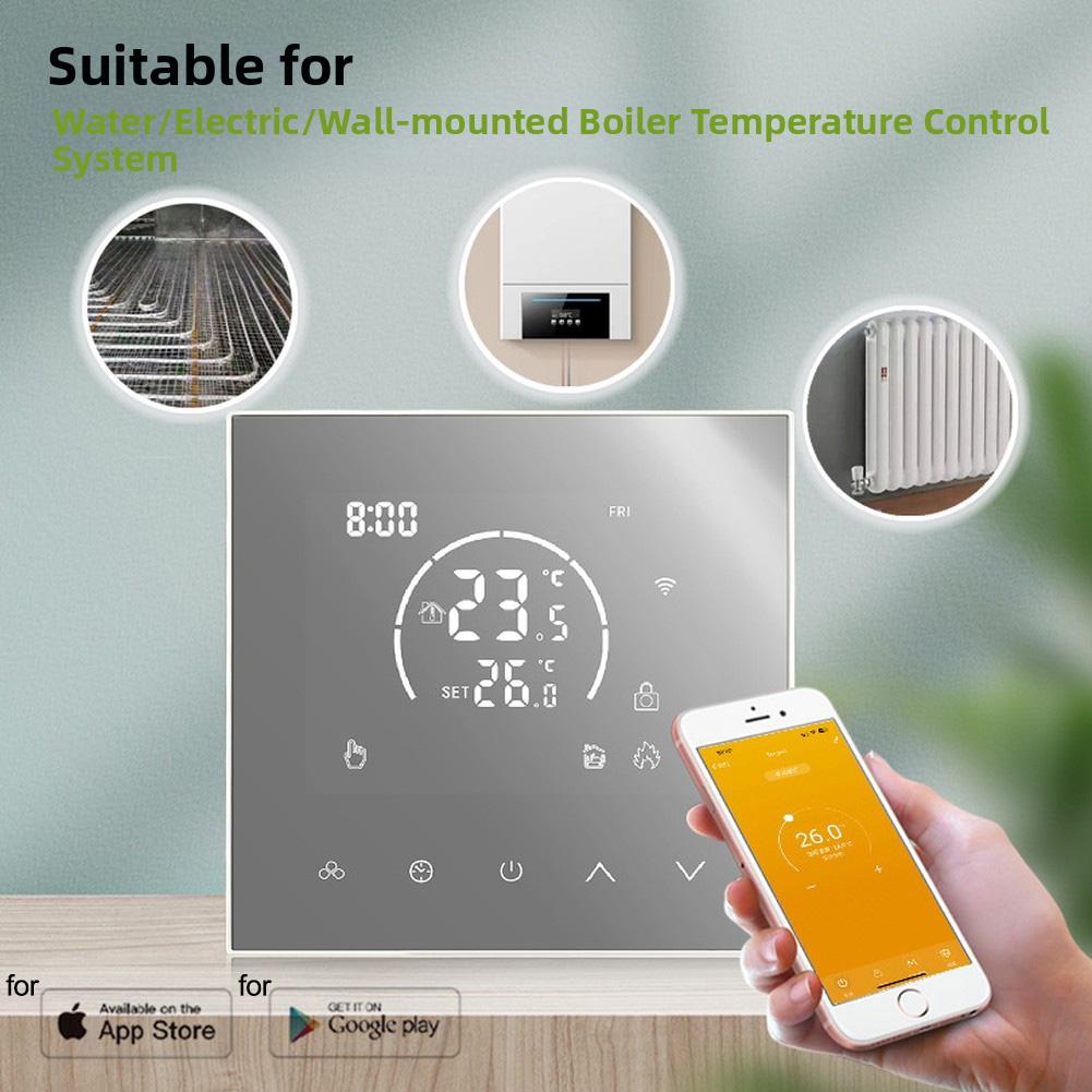 Smart For Heating Thermostat with WiFi Control Child Lock for Tuya Systems Compatible with Multiple For Heating Options