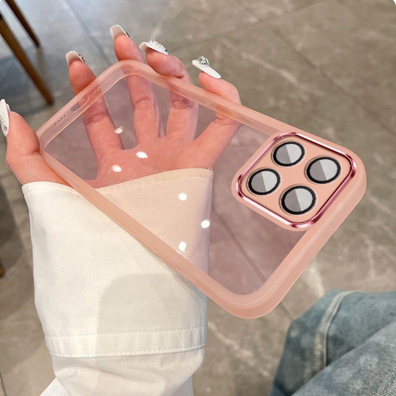 

Для Honor X8C полнообъективная защитная пленка для камеры прозрачный мягкий силиконовый чехол для телефона Huawei Honor X8 C X9C Smart X7C X6B X5B For Honor X8C розовый