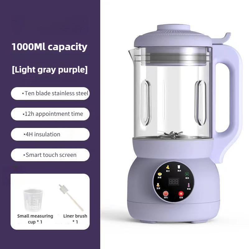 1000ML Electric Soybean Milk Machine Household Intelligent Silent Multi-function Cooking Machine Large Capacity Blender