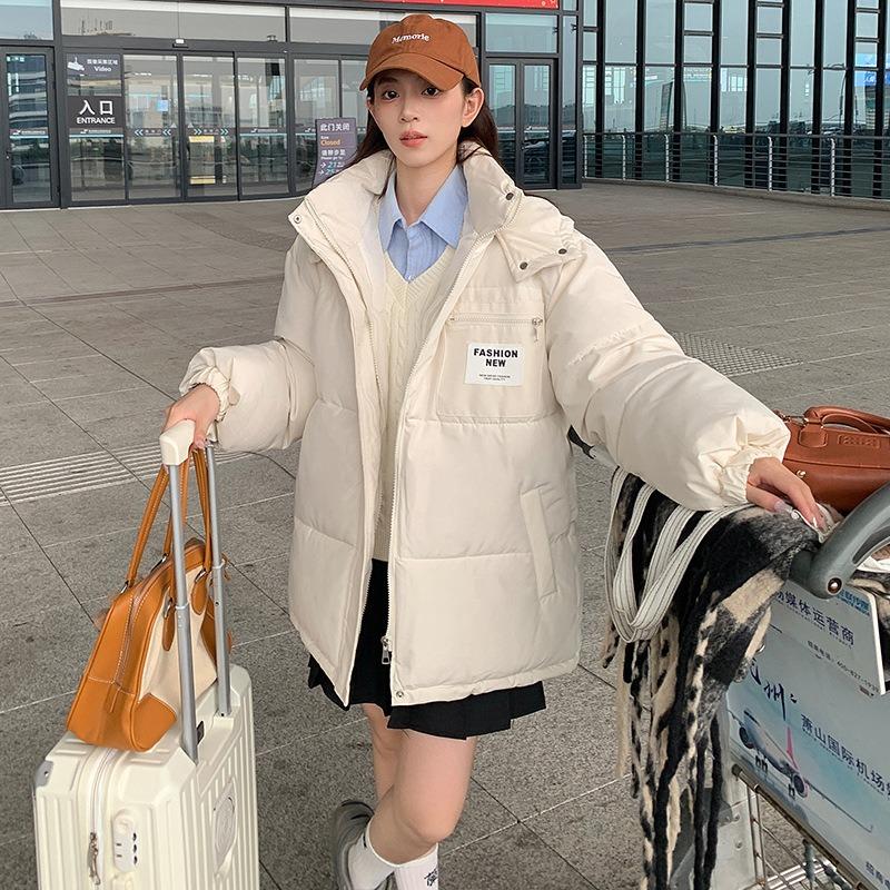 Niche versatile hooded down padded jacket women's padded jacket winter new thin casual padded jacket