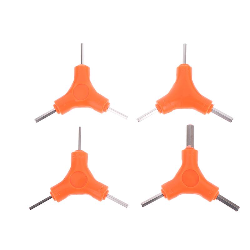 1 Pcs 3 In 1 Trigeminal Hex Key Set 2.5/3/4/5/6/8Mm Chrome Vanadium Steel Hand Tools Bicycle Maintenance Tools