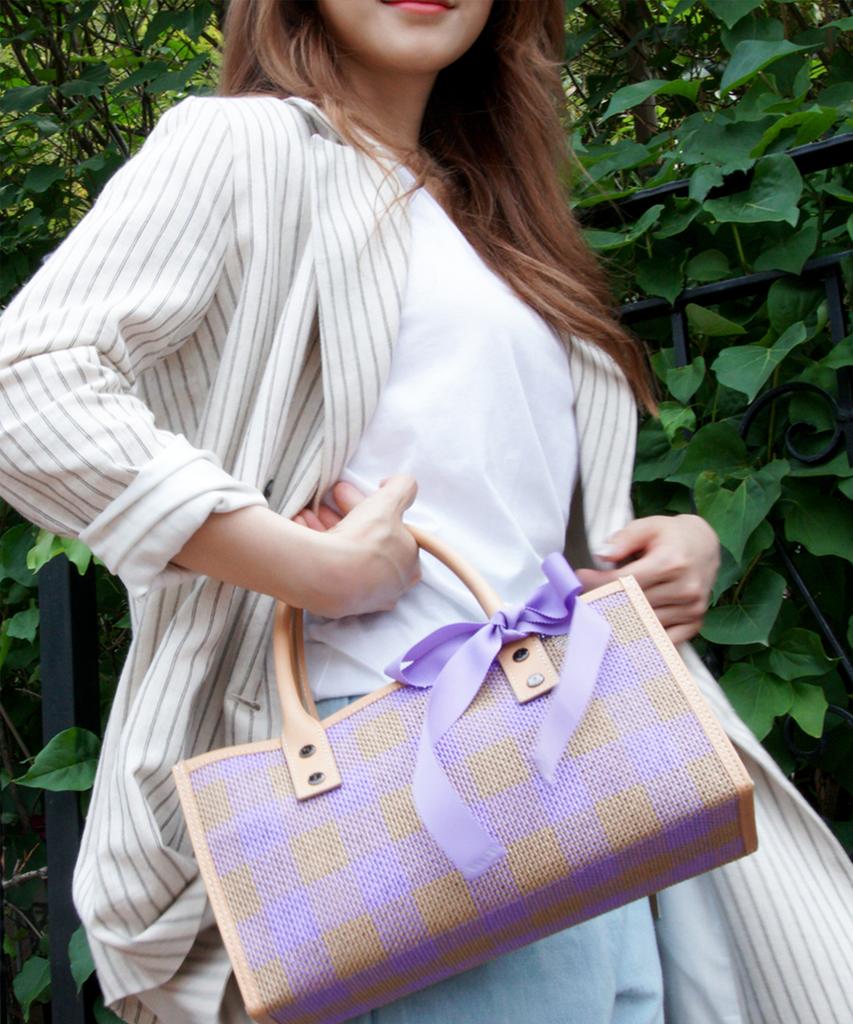 Jina In Ny Donna Breeze Mini Tote [Violet Combo]