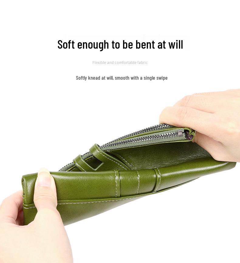 Women's RFID Retro Long Wallet: Large Capacity, Multi-Card Slot & Snap Button Closure Coin Purse