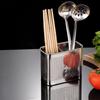 Stainless Steel Chopstick Holder With Drainage Anti-Mold Wall-Mounted Kitchen Storage Box